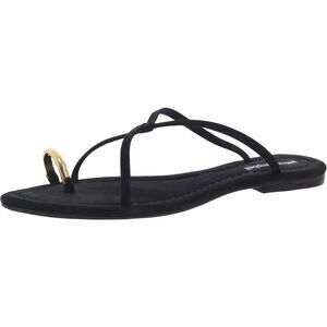 Jeffrey Campbell Womens Pacifico Black Leather Suede Slide Sandals Shoes New